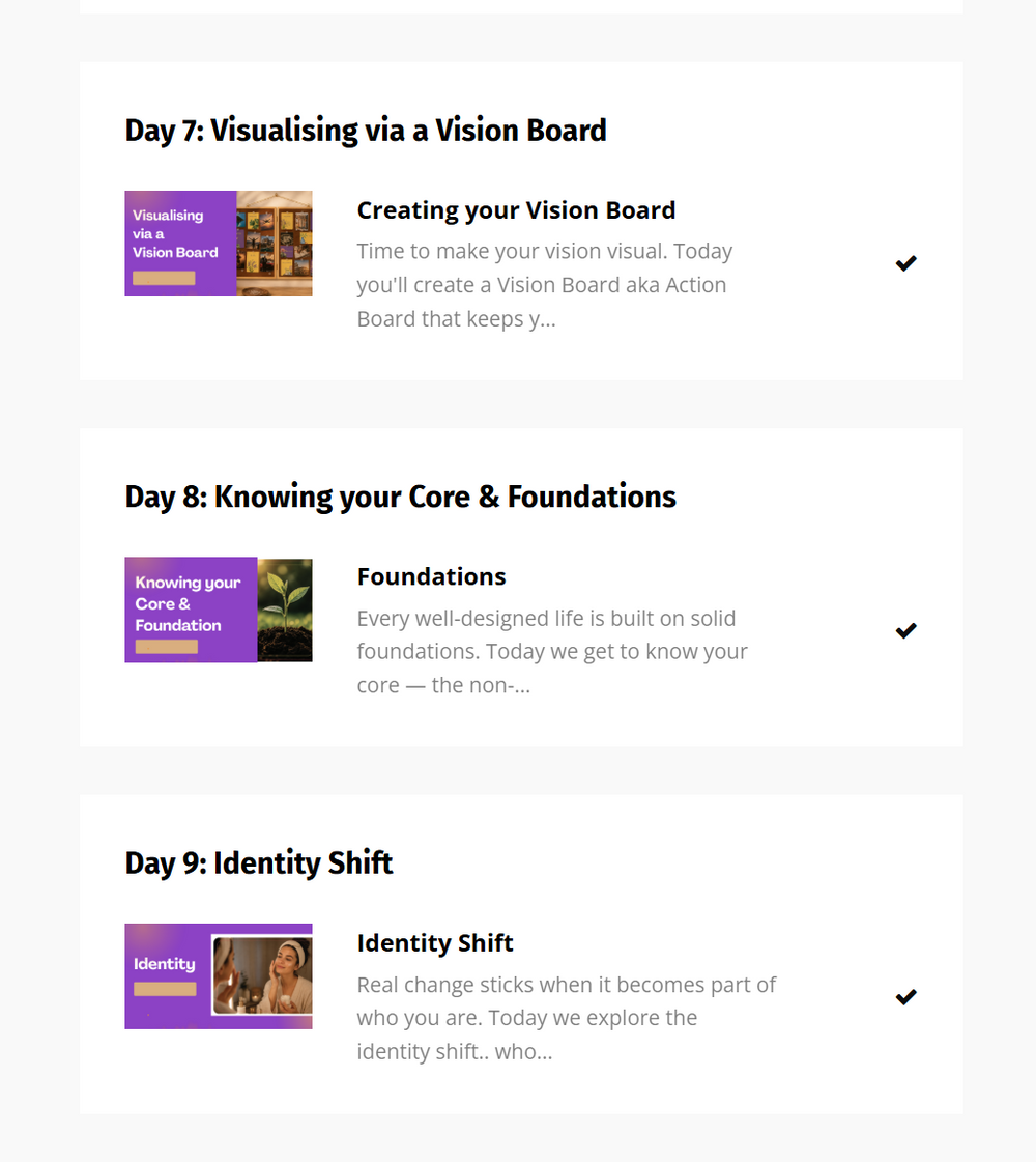 Design Your Life Course
