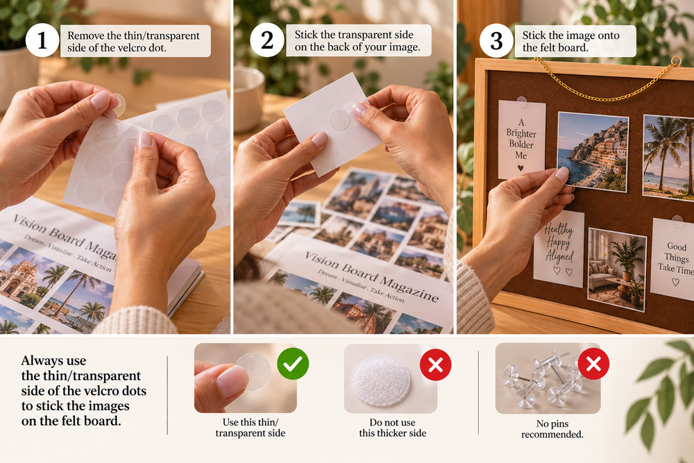 Foldable Vision Board Kit