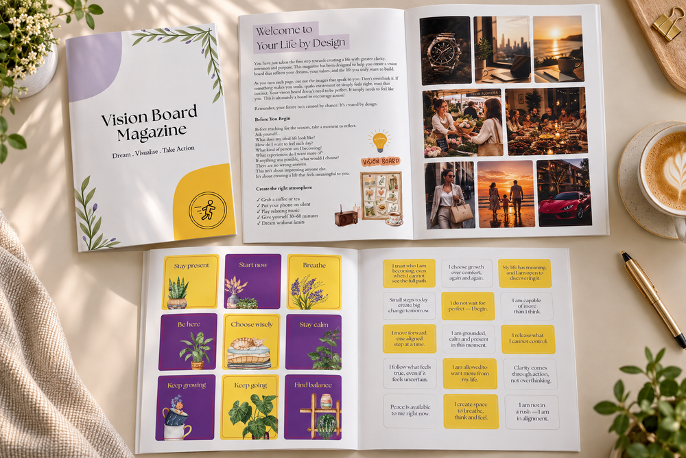 Foldable Vision Board Kit